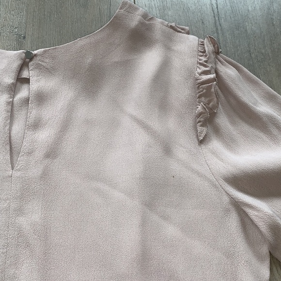 Talula Ruffle Frill Blush Shirt Large - Picture 6 of 8